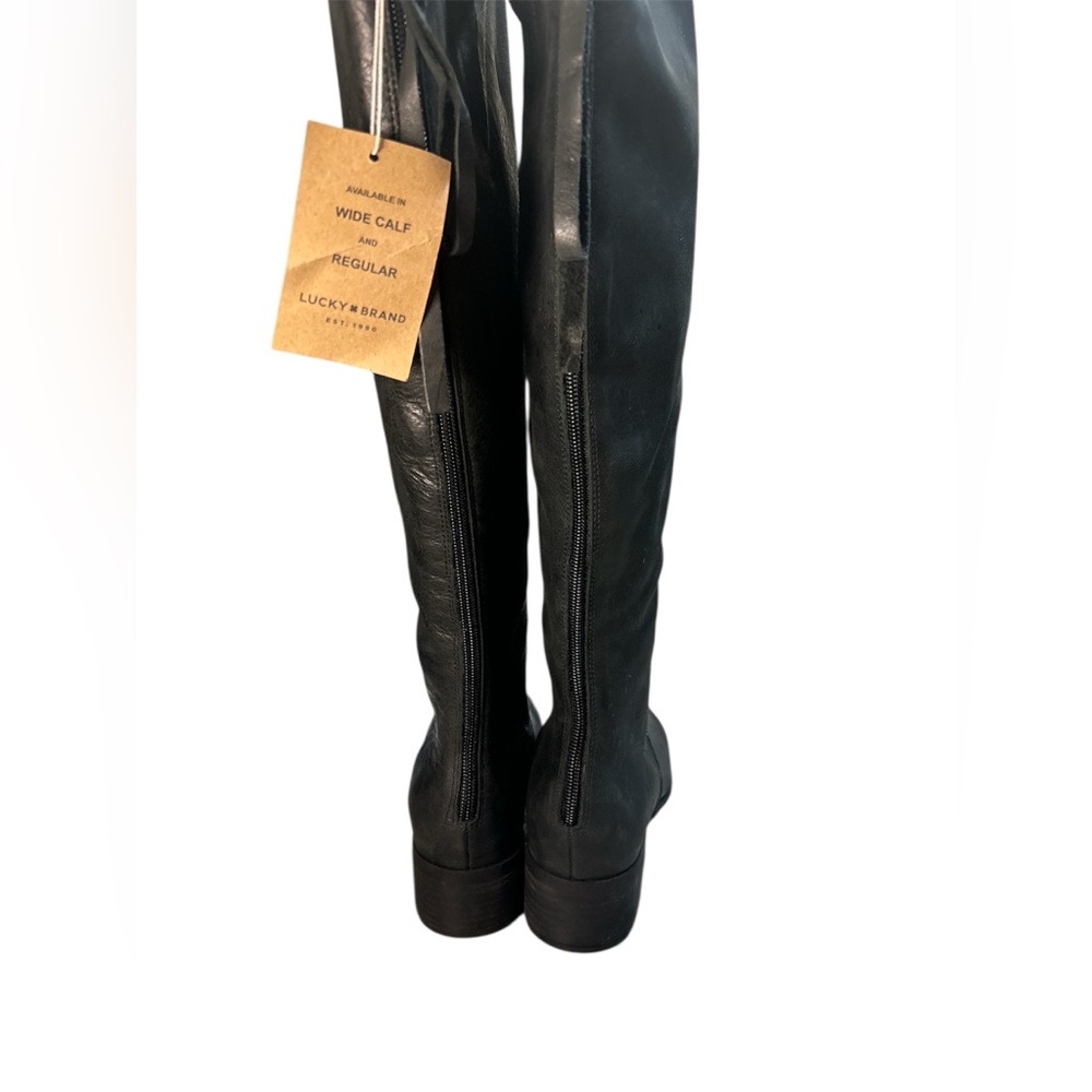 Lucky Brand Women's Black Leather Boots - Picture 5 of 10